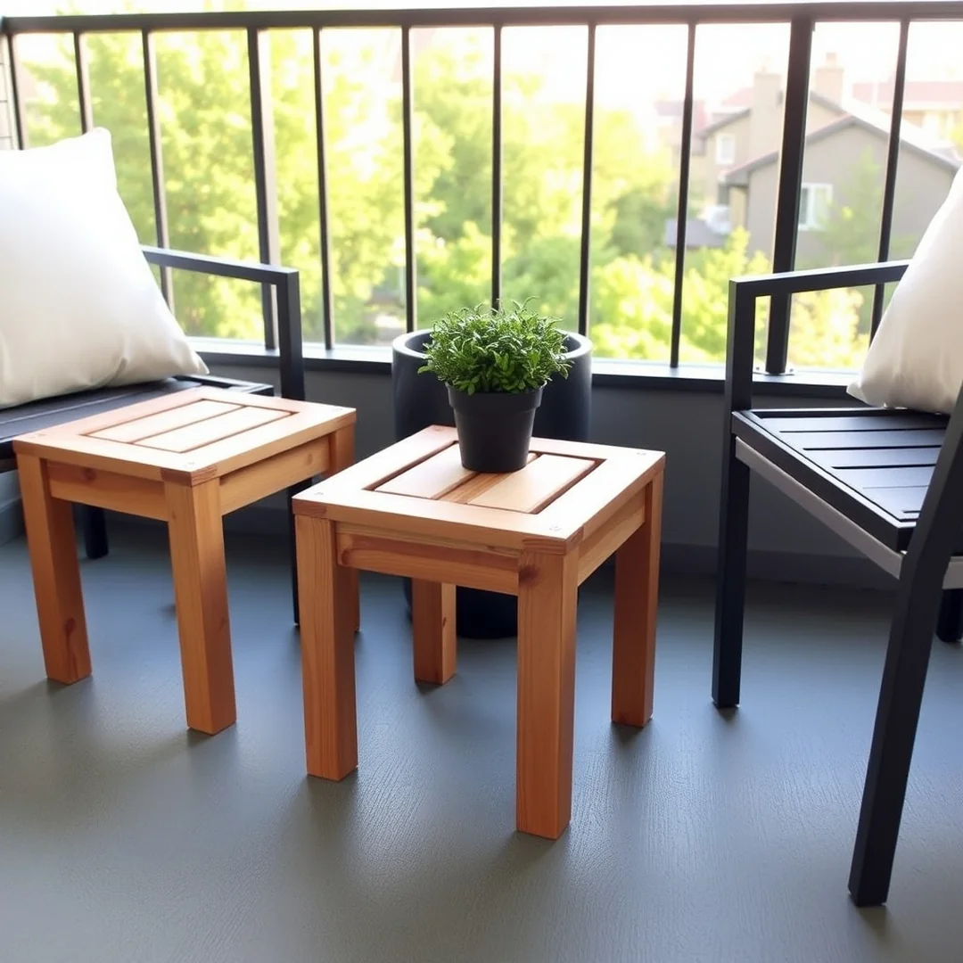 DIY Patio Accent Tables - 18 DIY Patio Furniture Set Ideas for Backyard Style