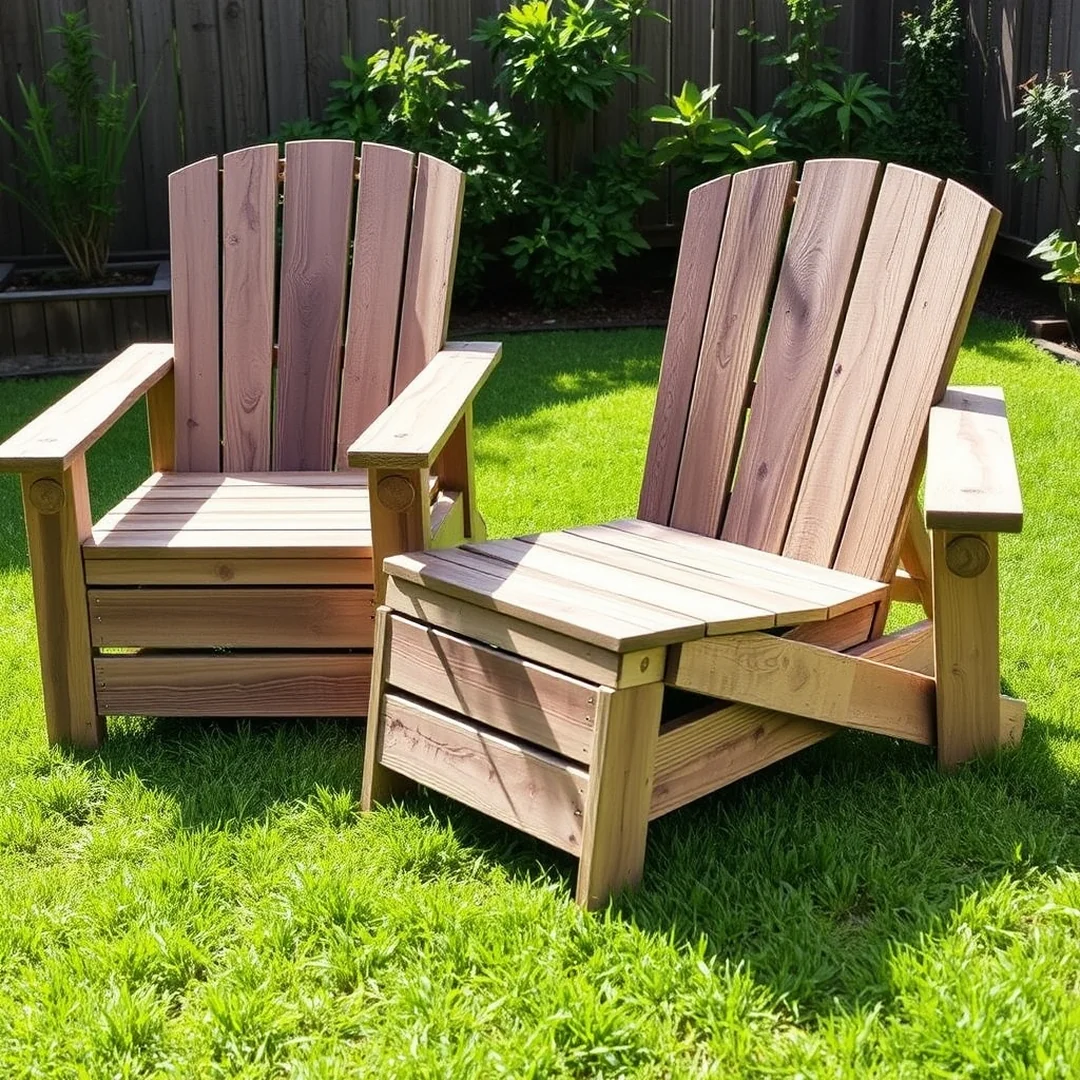 Upcycled Wood Loungers - 18 DIY Patio Furniture Set Ideas for Backyard Style