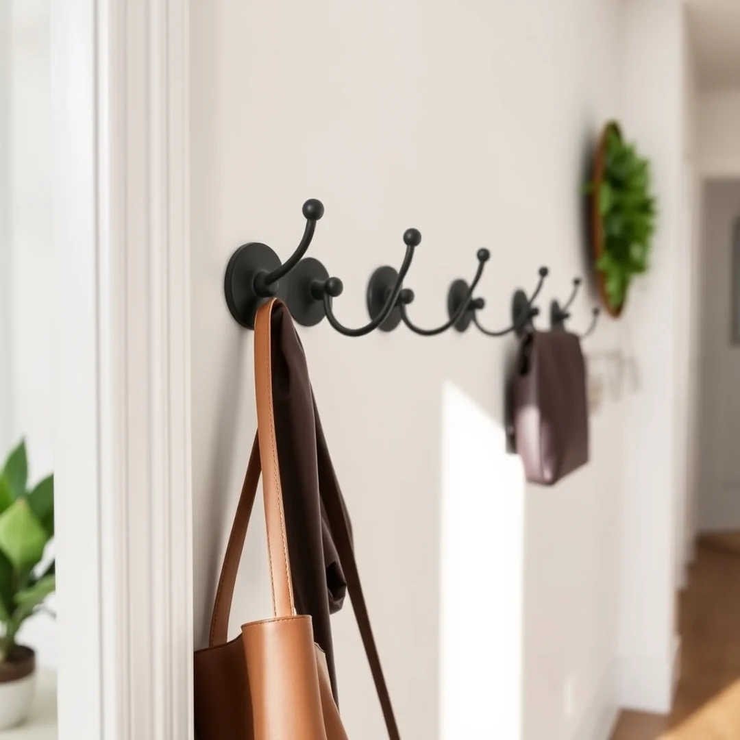 Entryway Coat Hooks - 18 Easy DIY Home Improvement Ideas to Transform Space