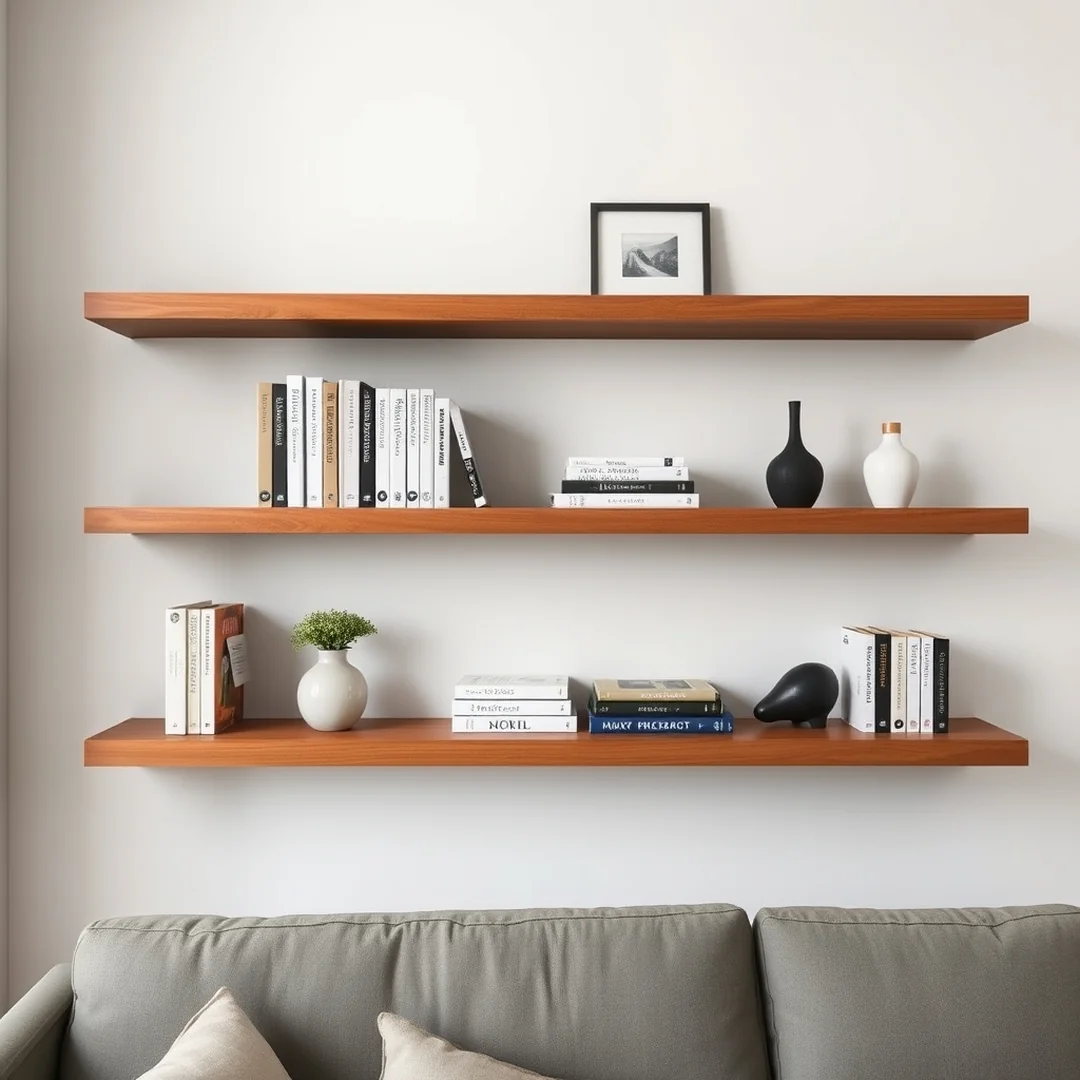 Stylish Floating Shelves - 18 Easy DIY Home Improvement Ideas to Transform Space