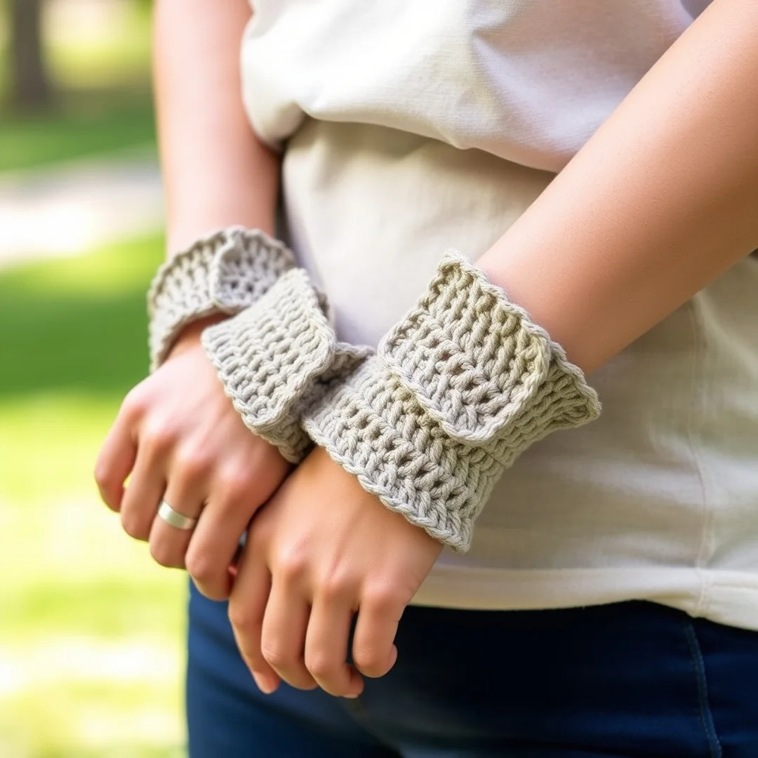 Quick Wrist Cuffs - 18 Easy One Hour Crochet Projects for Quick Results