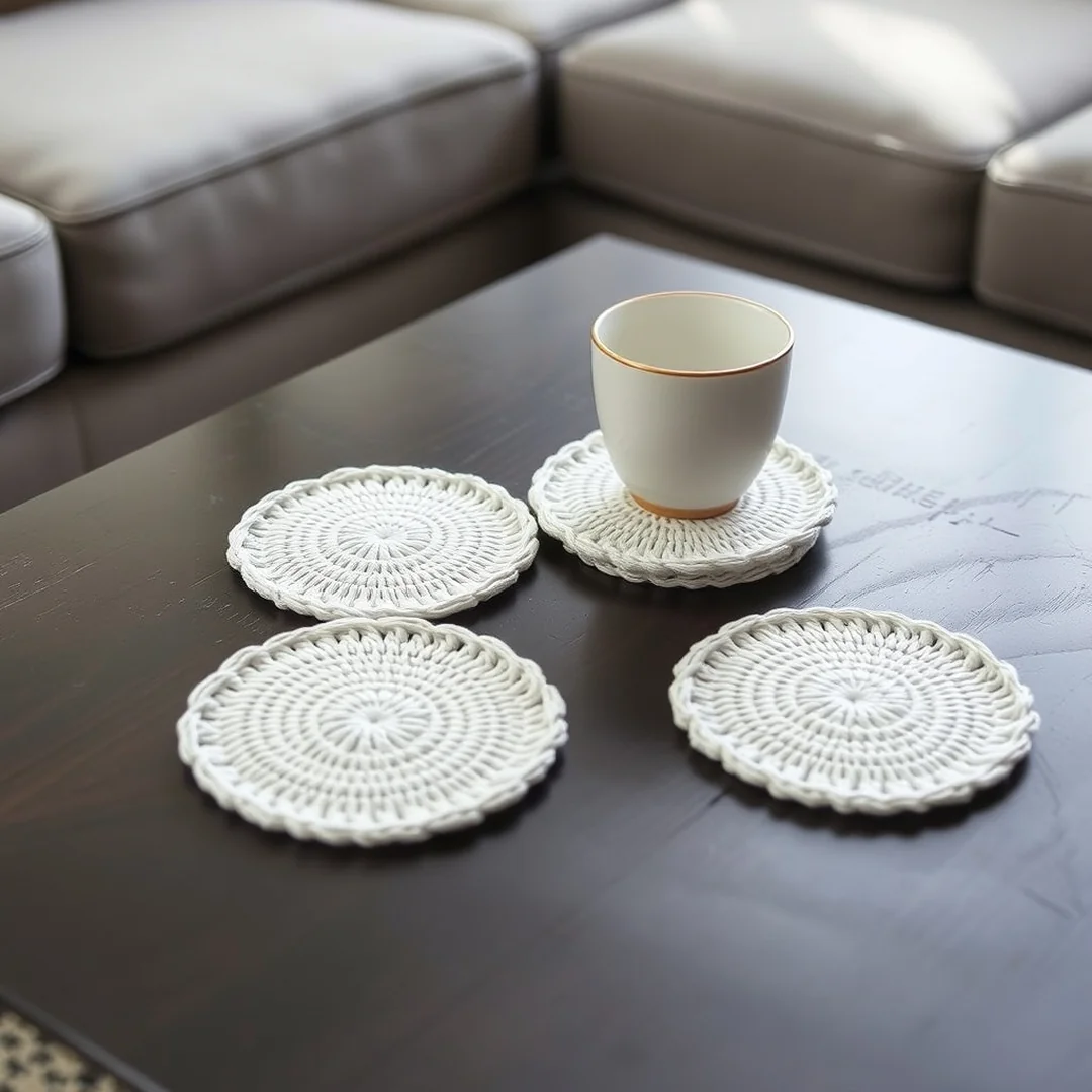 Simple Cotton Coasters - 18 Easy One Hour Crochet Projects for Quick Results