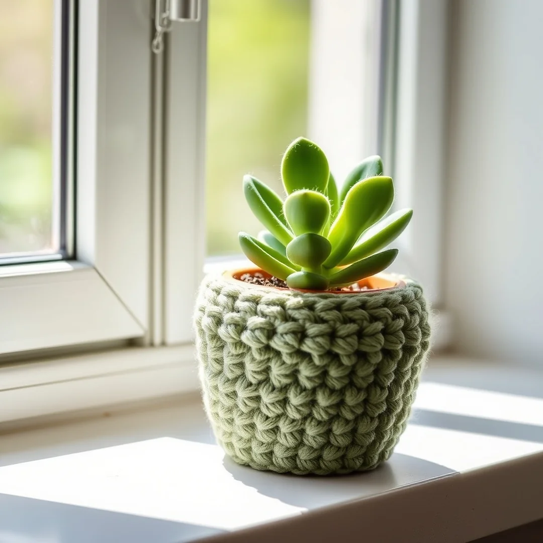 Small Plant Potters - 18 Easy One Hour Crochet Projects for Quick Results