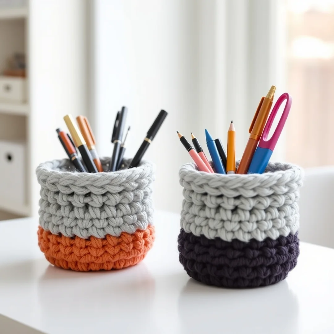 Small Storage Baskets - 18 Easy One Hour Crochet Projects for Quick Results
