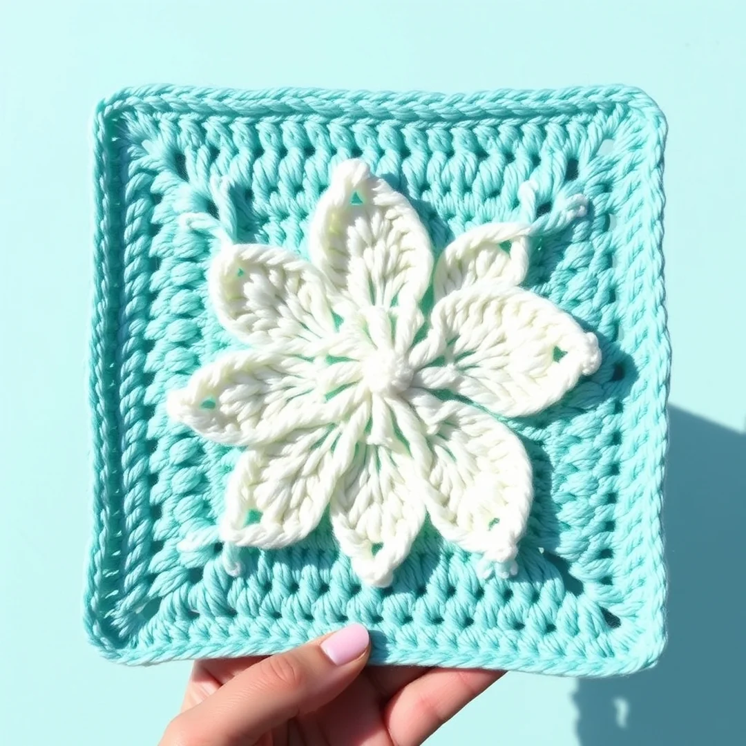 Lily Grid Layout - 18 Flower Crochet Grid Pattern Ideas for Handmade Designs
