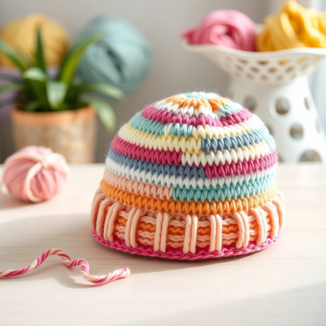 Striped Baby Hat - 18 Free Crochet Baby Patterns Soft Cute Beginner Friendly