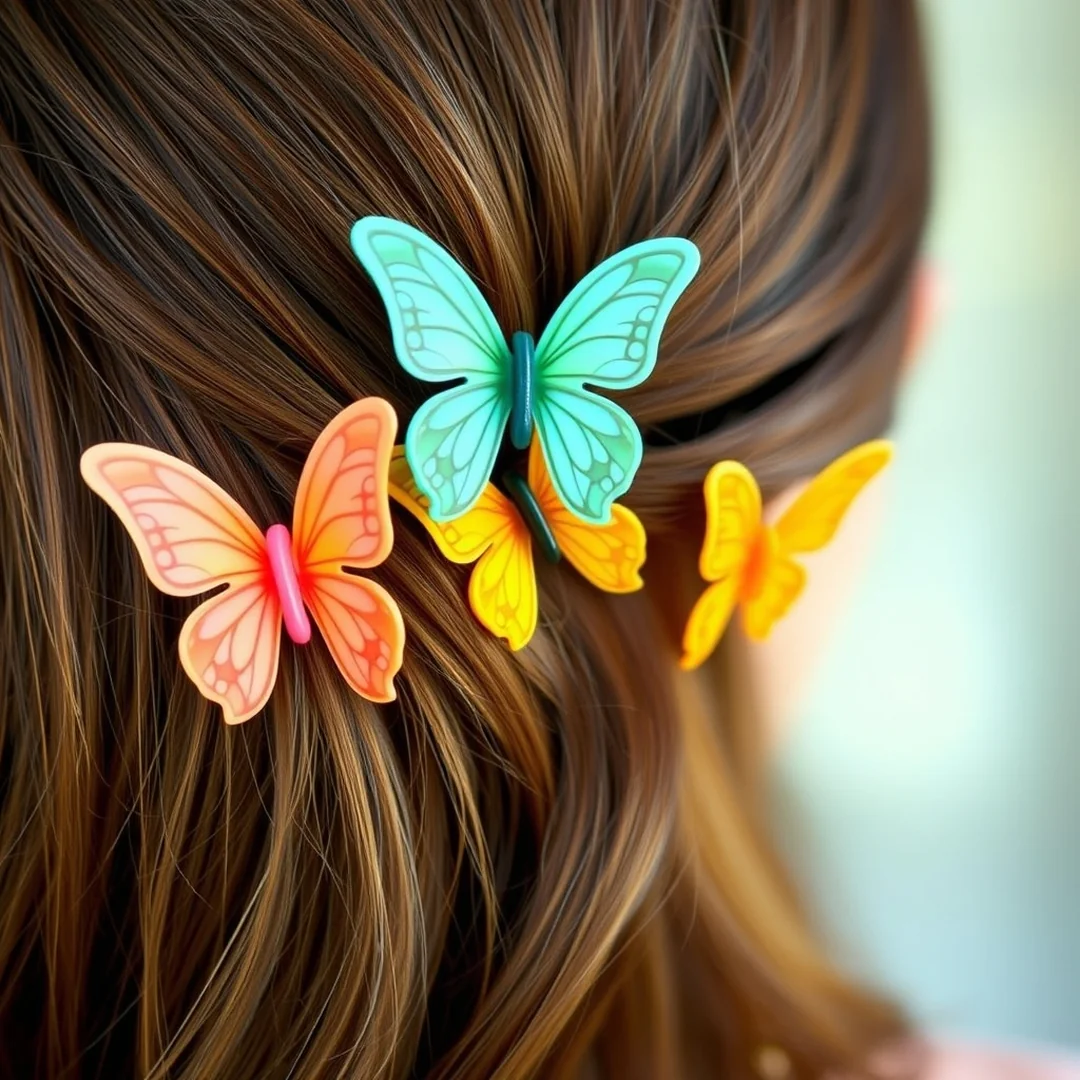 Butterfly Hair Clips - 18 Iconic 2000s Party Outfits Women Retro Style Chic
