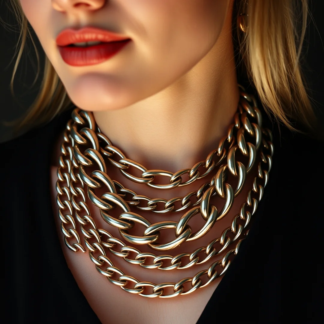 Chunky Chain Necklaces - 18 Iconic 2000s Party Outfits Women Retro Style Chic