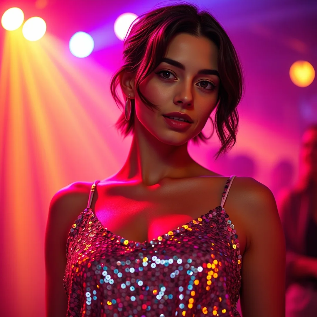 Sequined Camisole Tops - 18 Iconic 2000s Party Outfits Women Retro Style Chic