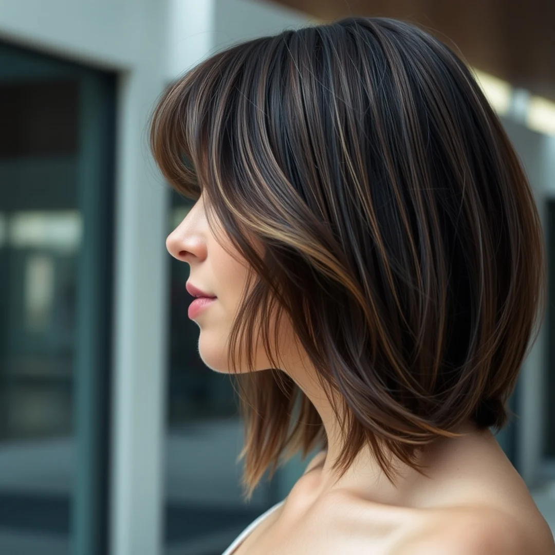 Collarbone Lob Curtain Bangs - 18 Lob Curtain Bangs Hairstyles Trending Everywhere Now