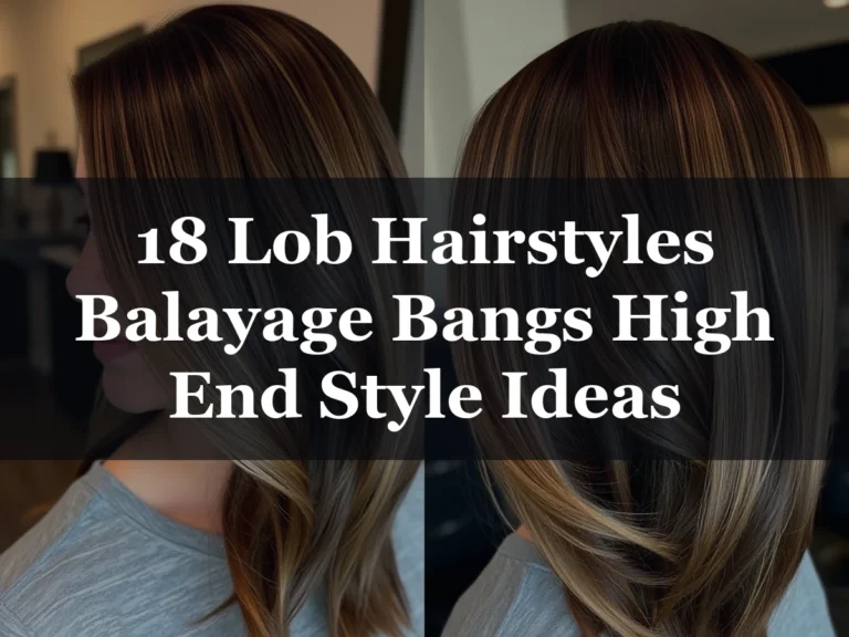 18 Lob Hairstyles Balayage Bangs High End Style Ideas - 18 Lob Hairstyles Balayage Bangs High End Style Ideas