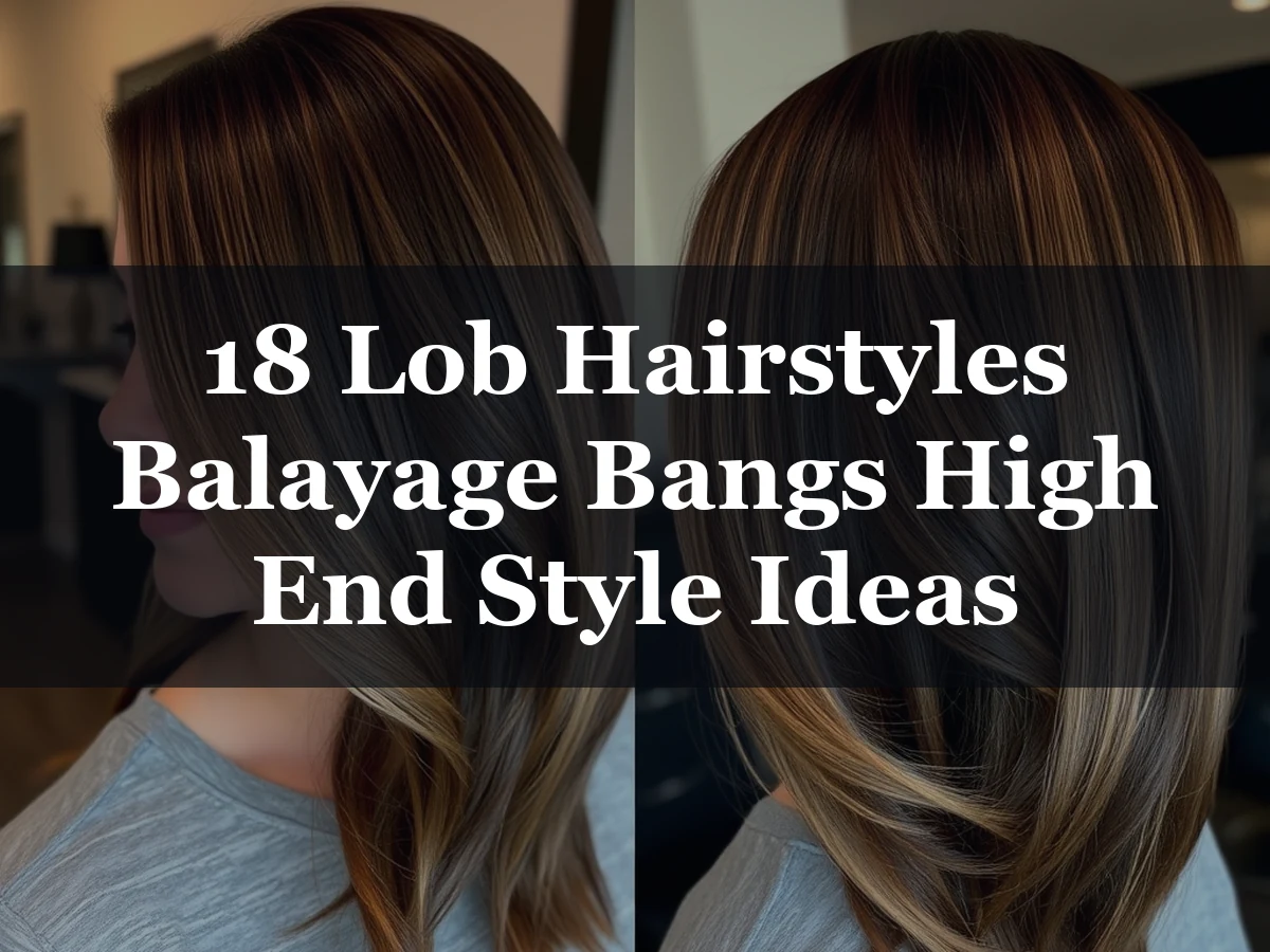 18 Lob Hairstyles Balayage Bangs High End Style Ideas - 18 Lob Hairstyles Balayage Bangs High End Style Ideas