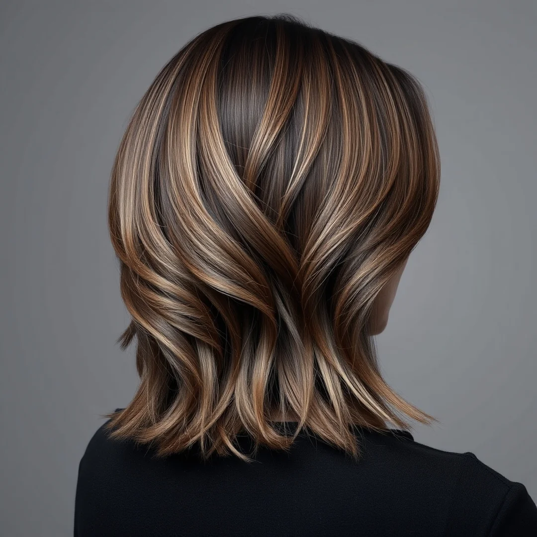 Ash Brown Balayage - 18 Lob Hairstyles Balayage Bangs High End Style Ideas