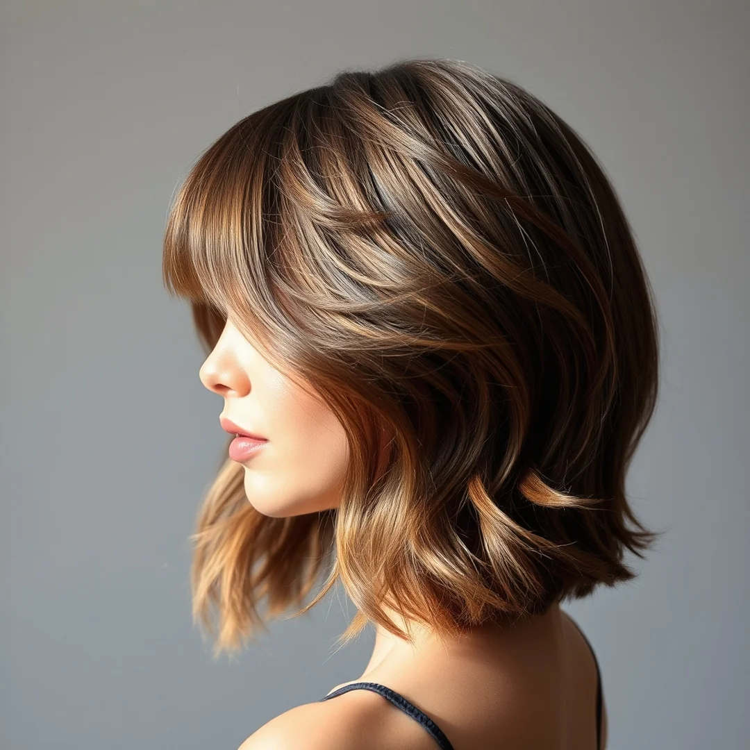 Maintenance for Bangs - 18 Lob Hairstyles Balayage Bangs High End Style Ideas