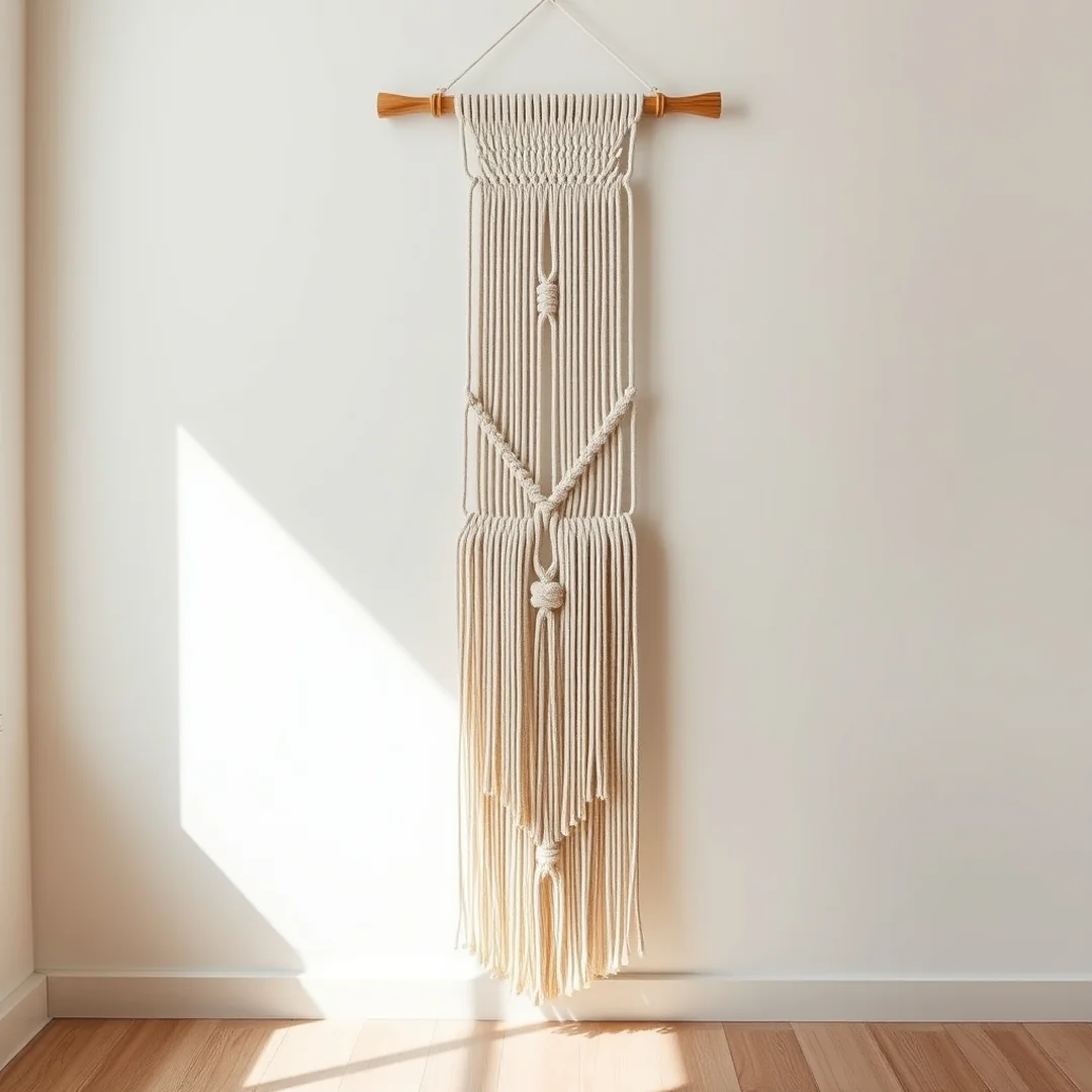 Minimalist Fiber Art - 18 Macrame Home Decor Ideas Beautiful Modern Wall Hanging