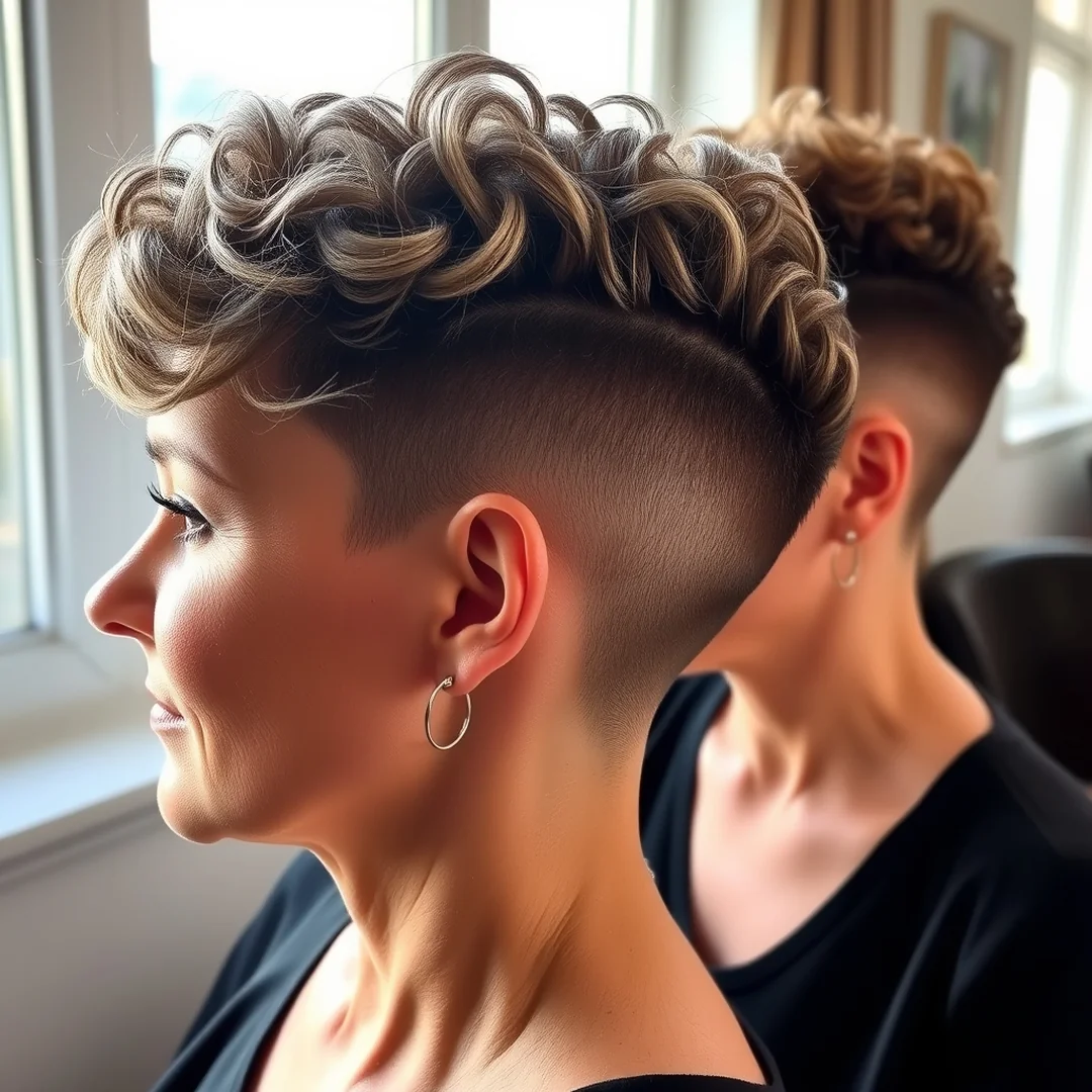 Tapered Curly Sides - 18 Natural Curly Short Haircuts Women 50 Embrace Texture