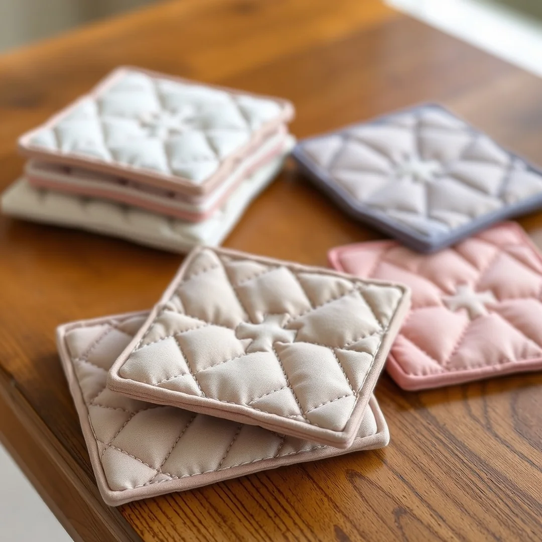 Quilted Fabric Coasters - 18 Sewing Gift Ideas for Women That Feel Thoughtful Handmade