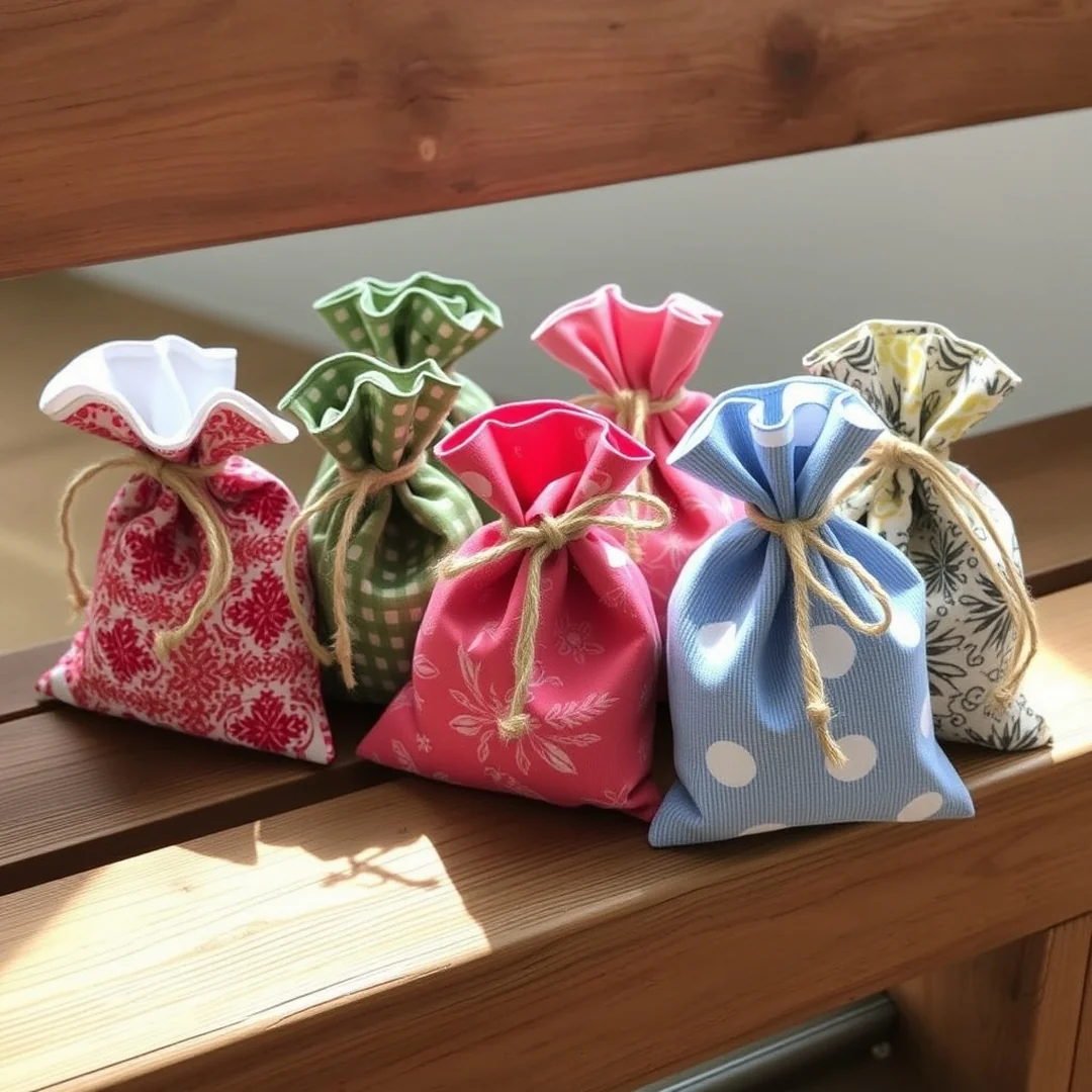 Drawstring Gift Bags - 18 Sewing Gift Ideas for Women That Feel Thoughtful Handmade