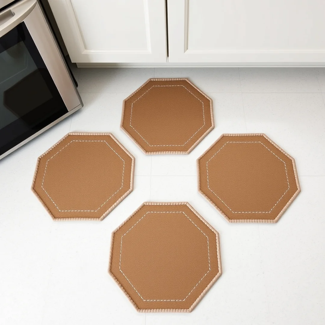 Hexagon Shaped Mats - 18 Sewing Hot Pad Ideas That Are Easy and Sellable