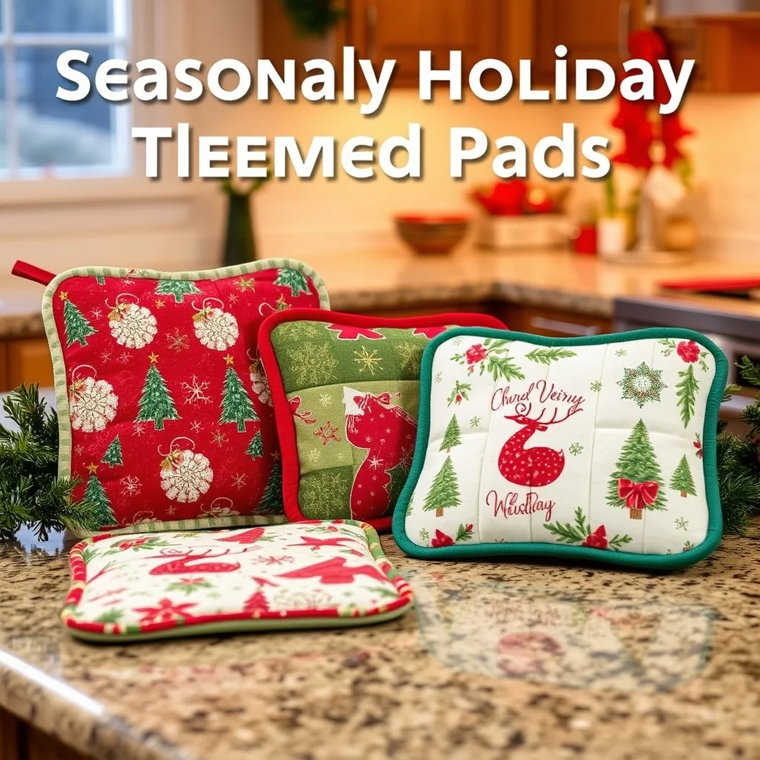 Seasonal Holiday Themed Pads - 18 Sewing Hot Pad Ideas That Are Easy and Sellable