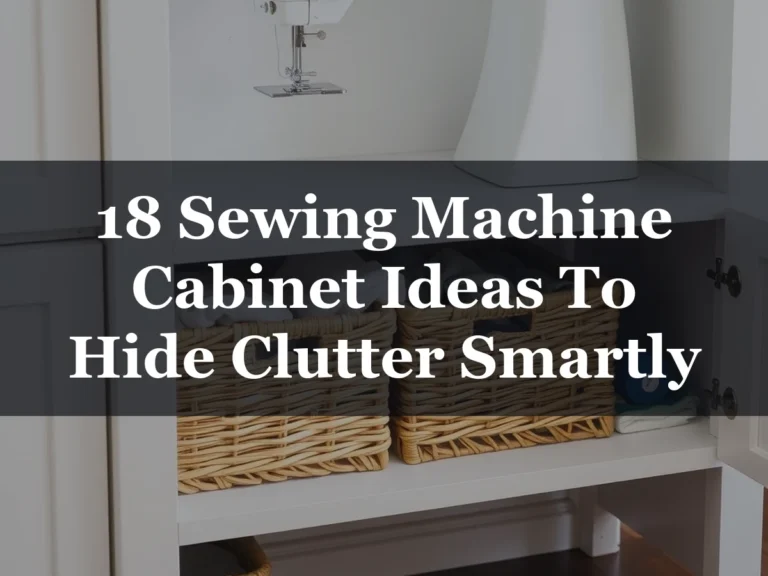18 Sewing Machine Cabinet Ideas To Hide Clutter Smartly - 18 Sewing Machine Cabinet Ideas to Hide Clutter Smartly