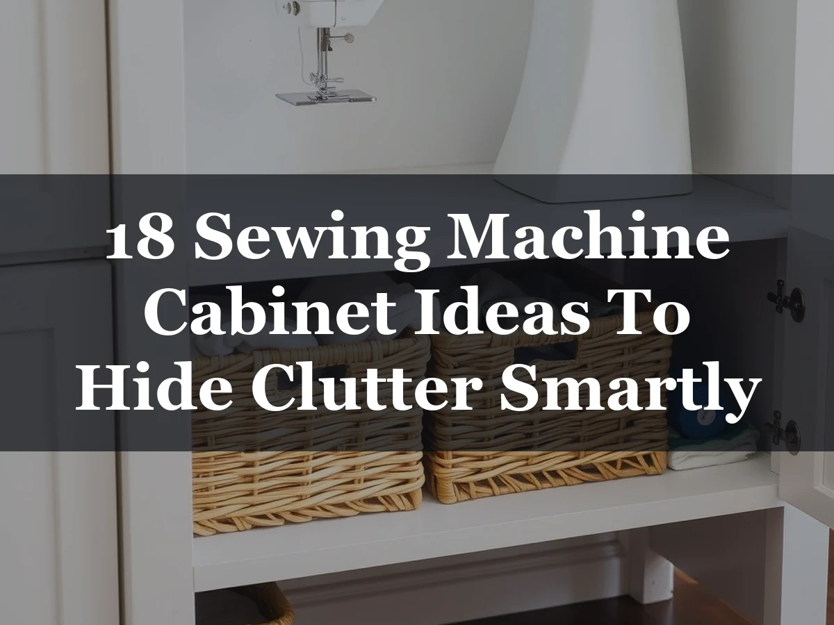 18 Sewing Machine Cabinet Ideas To Hide Clutter Smartly - 18 Sewing Machine Cabinet Ideas to Hide Clutter Smartly