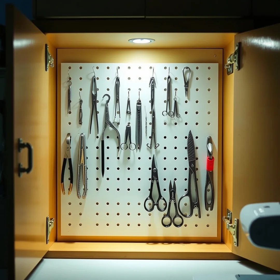 Vertical Door Storage - 18 Sewing Machine Cabinet Ideas to Hide Clutter Smartly