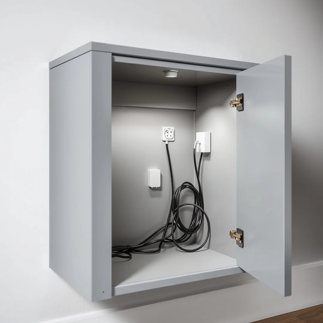 Hidden Cord Concealment Compartments - 18 Sewing Machine Cabinet Ideas to Hide Clutter Smartly