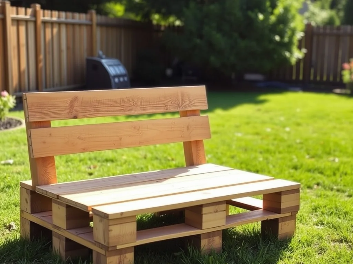 Basic Pallet Bench - 18 Stunning DIY Outdoor Furniture Ideas for Garden