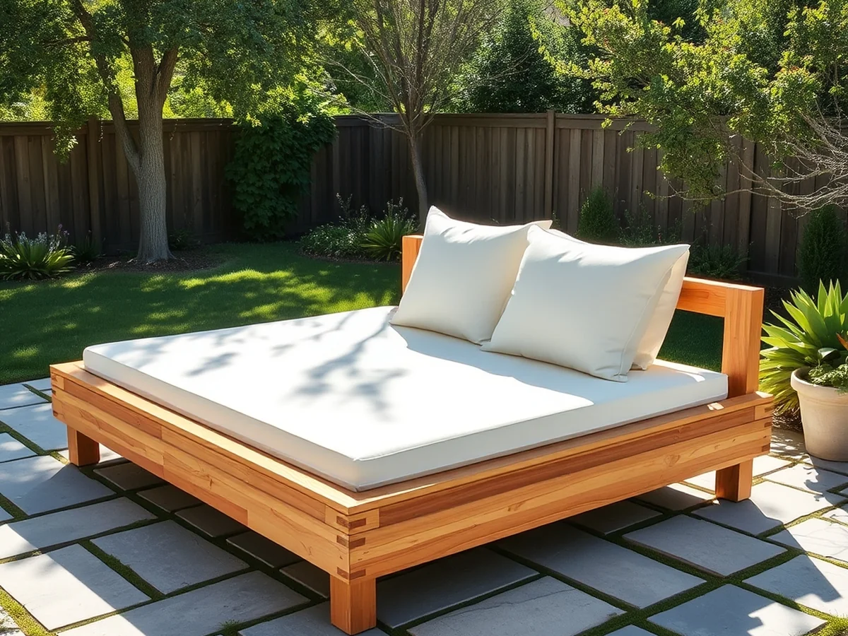 DIY Outdoor Daybed - 18 Stunning DIY Outdoor Furniture Ideas for Garden