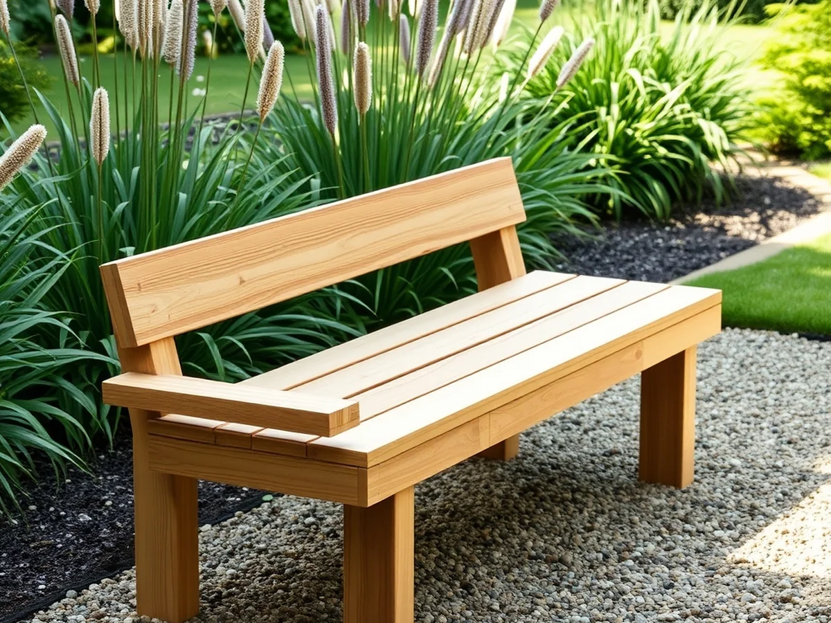 Modern Teak Garden Bench - 18 Stunning DIY Outdoor Furniture Ideas for Garden
