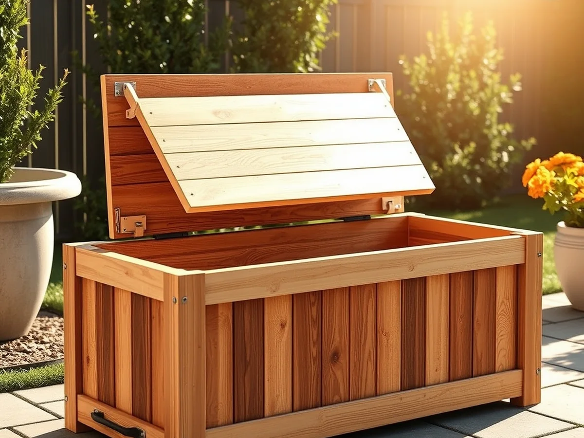 Weatherproof Storage Trunk - 18 Stunning DIY Outdoor Furniture Ideas for Garden