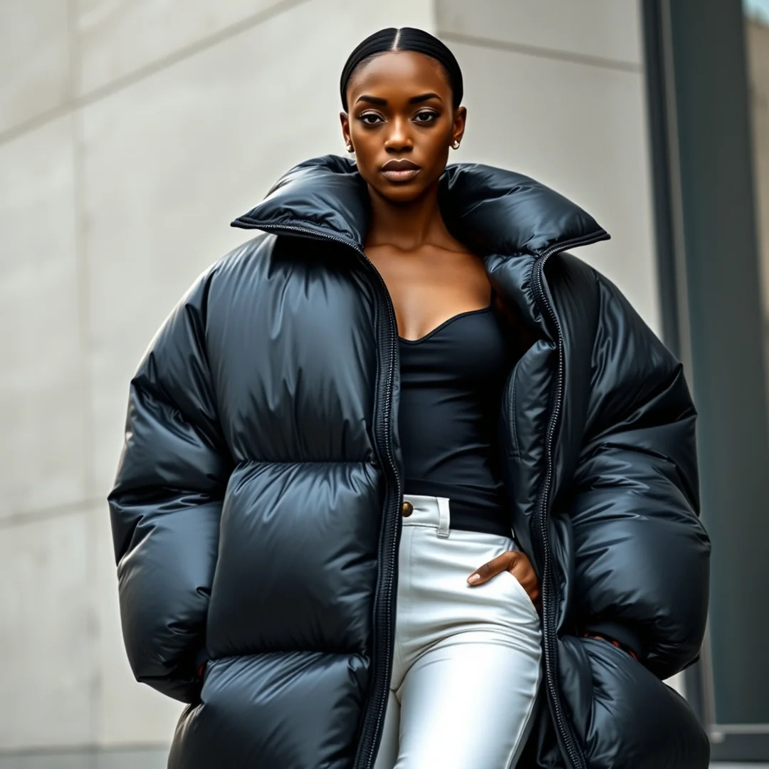 Oversized Puffer Jackets - 19 Baggy Early 2000s Outfits Black Women Street Style