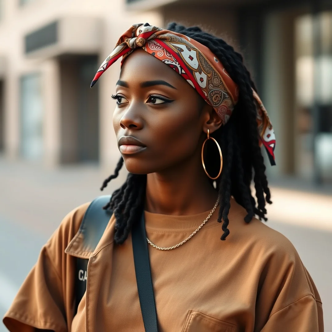 Patterned Bandana Accessories - 19 Baggy Early 2000s Outfits Black Women Street Style
