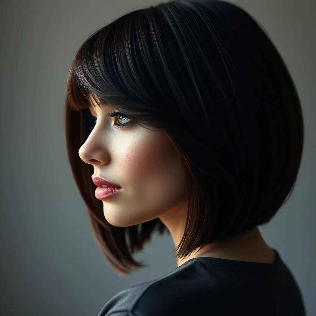 Side Swept Bob - 19 Chic Short Haircuts Women 50 Fresh Modern Style Ideas