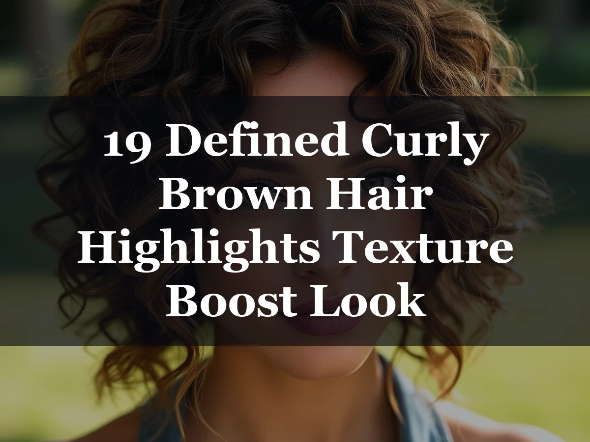19 Defined Curly Brown Hair Highlights Texture Boost Look - 19 Defined Curly Brown Hair Highlights Texture Boost Look