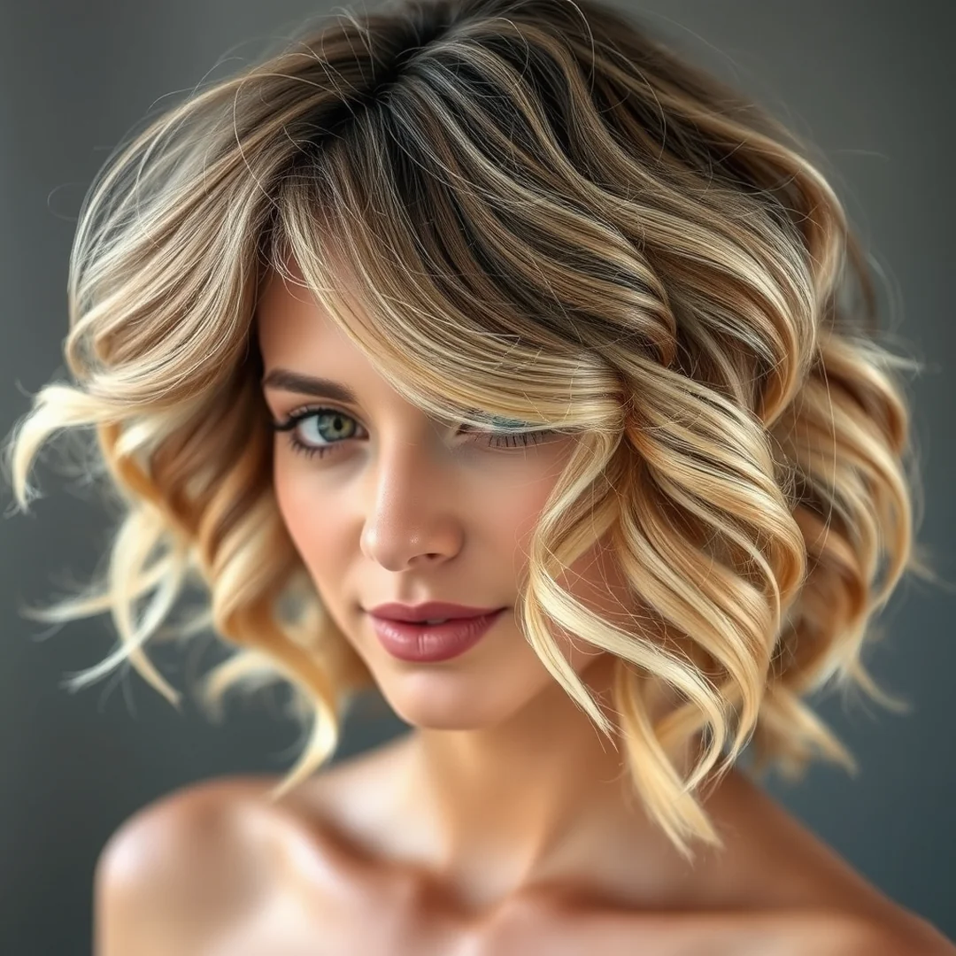 Creamy Toffee Ribbons - 19 Defined Curly Brown Hair Highlights Texture Boost Look