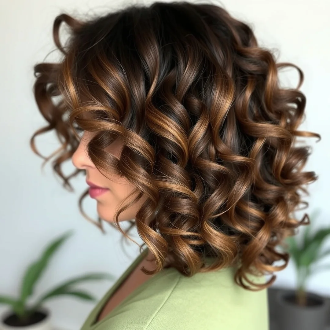 Defined Curly Brown Highlights - 19 Defined Curly Brown Hair Highlights Texture Boost Look