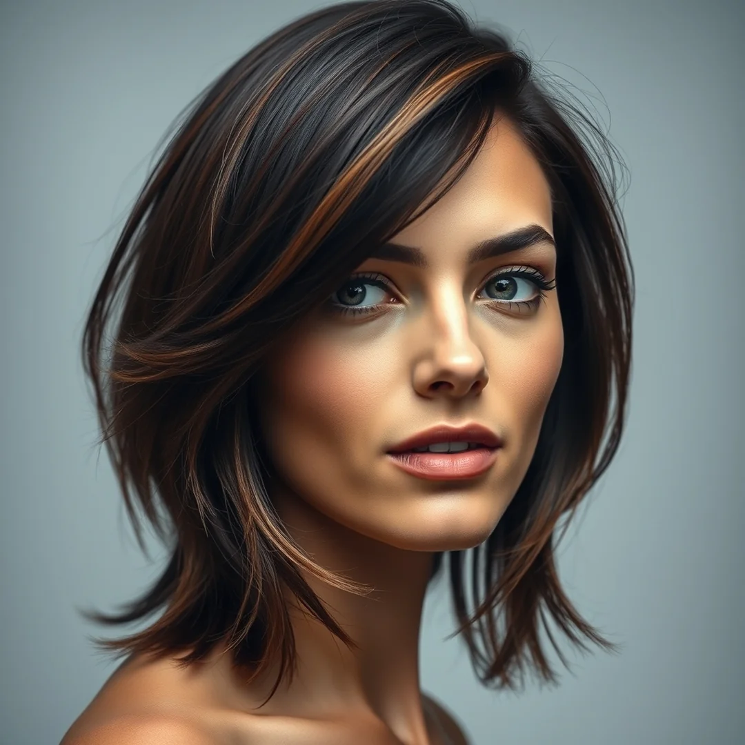 Face Framing Shag - 19 Soft Shaggy Lob Haircuts With Bangs Effortless Cool