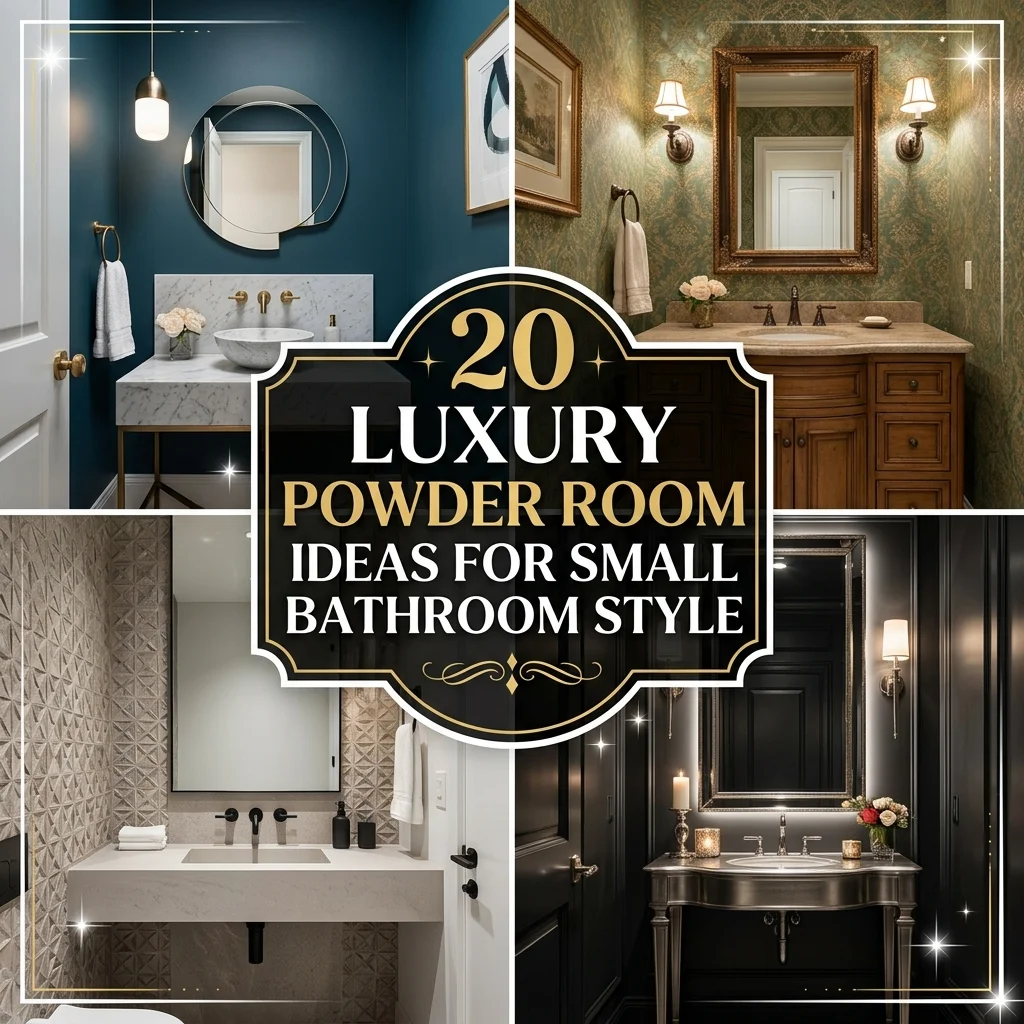 20 Luxury Powder Room Ideas for Small Bathroom Style
