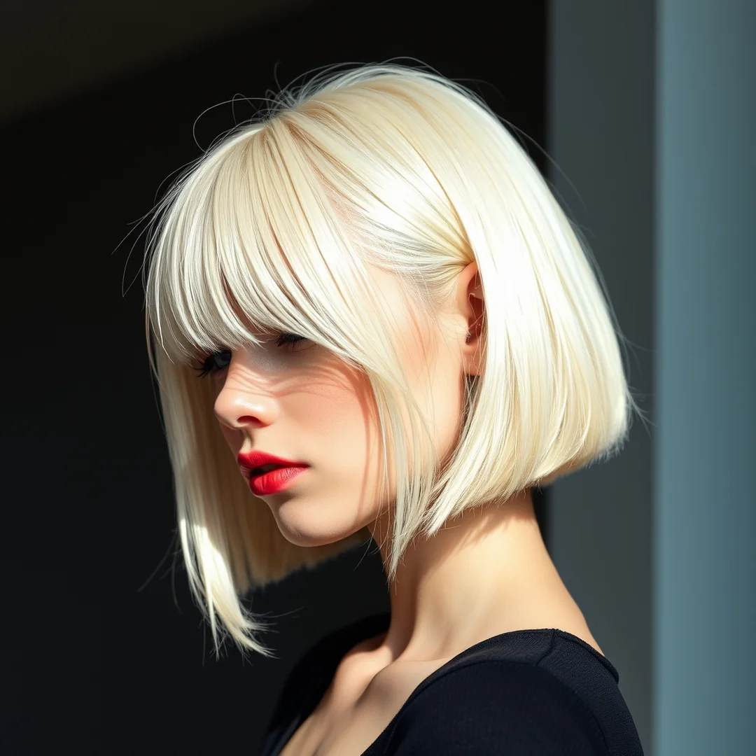 Blonde Bob Look - 20 Bob Haircuts With Bangs Fresh Modern Chic Looks Now