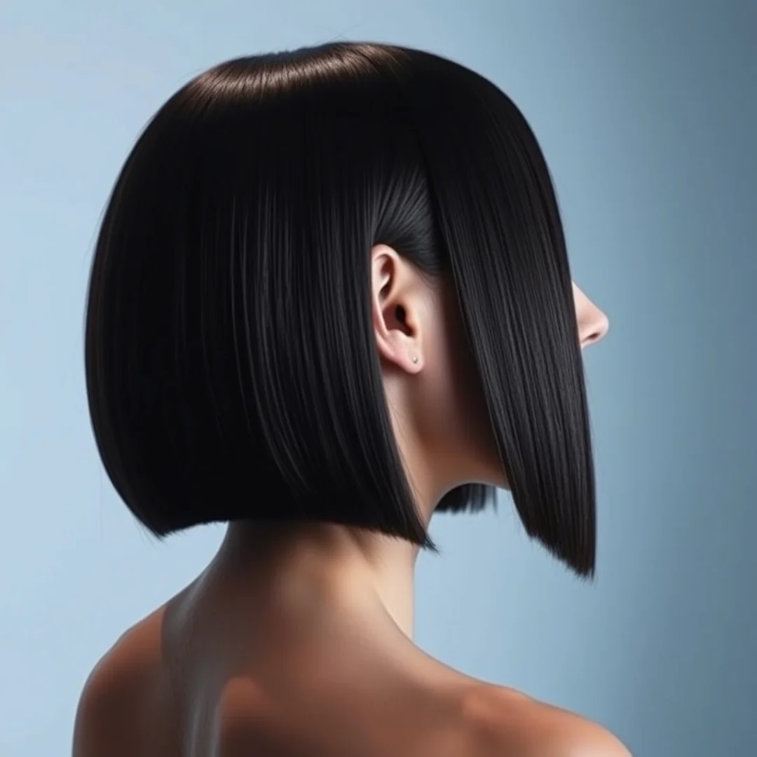 Sleek A-Line Bob - 20 Bob Haircuts With Bangs Fresh Modern Chic Looks Now