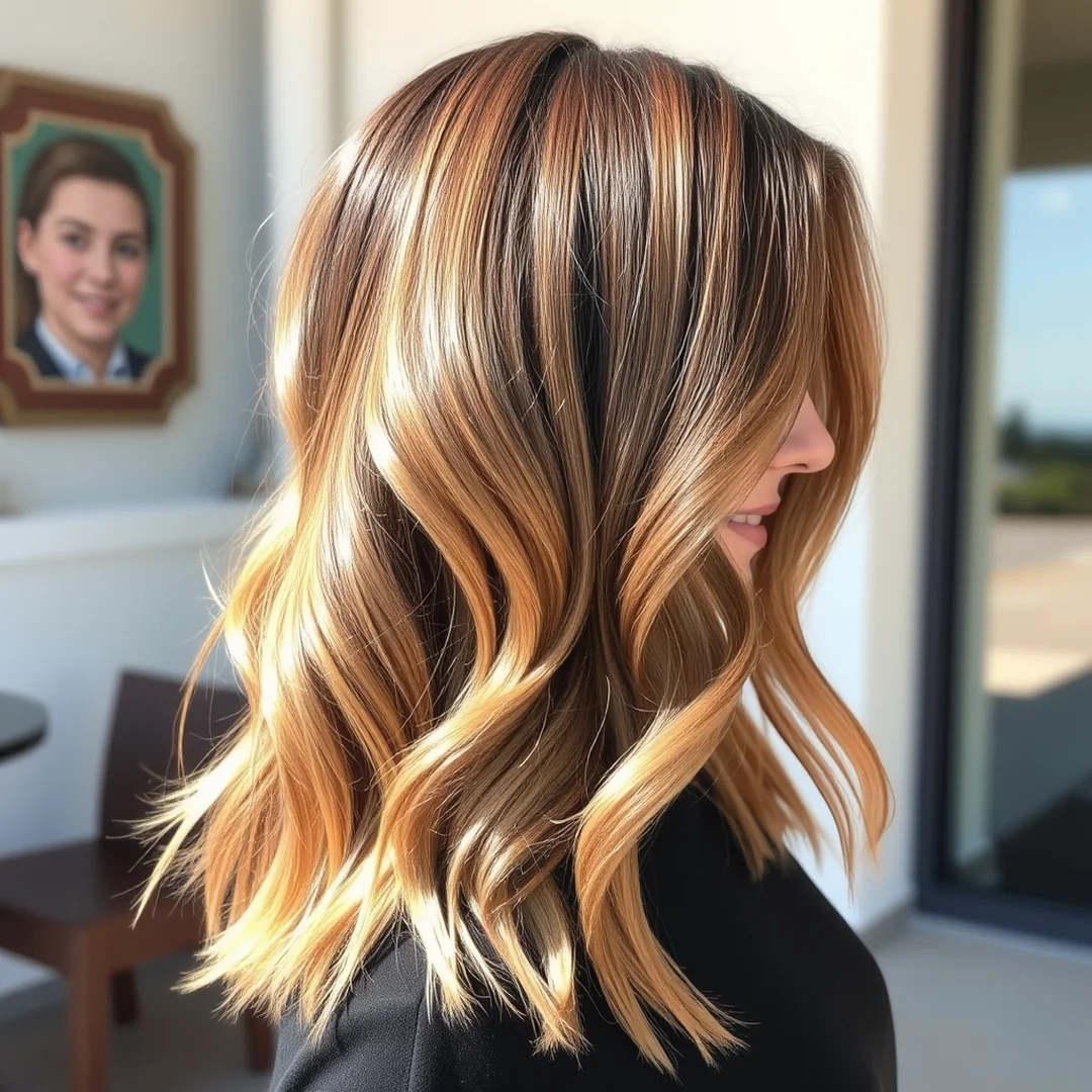 Blended Amber Highlights - 20 Effortless Brown Balayage Hair Highlights Grow Out
