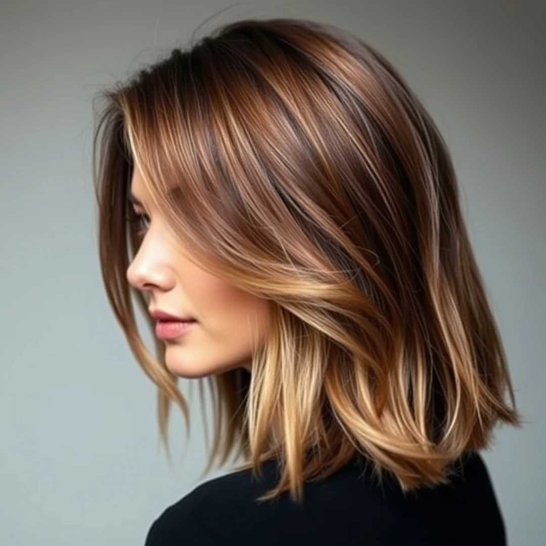 Strategic Foilayage Placement - 20 Effortless Brown Balayage Hair Highlights Grow Out