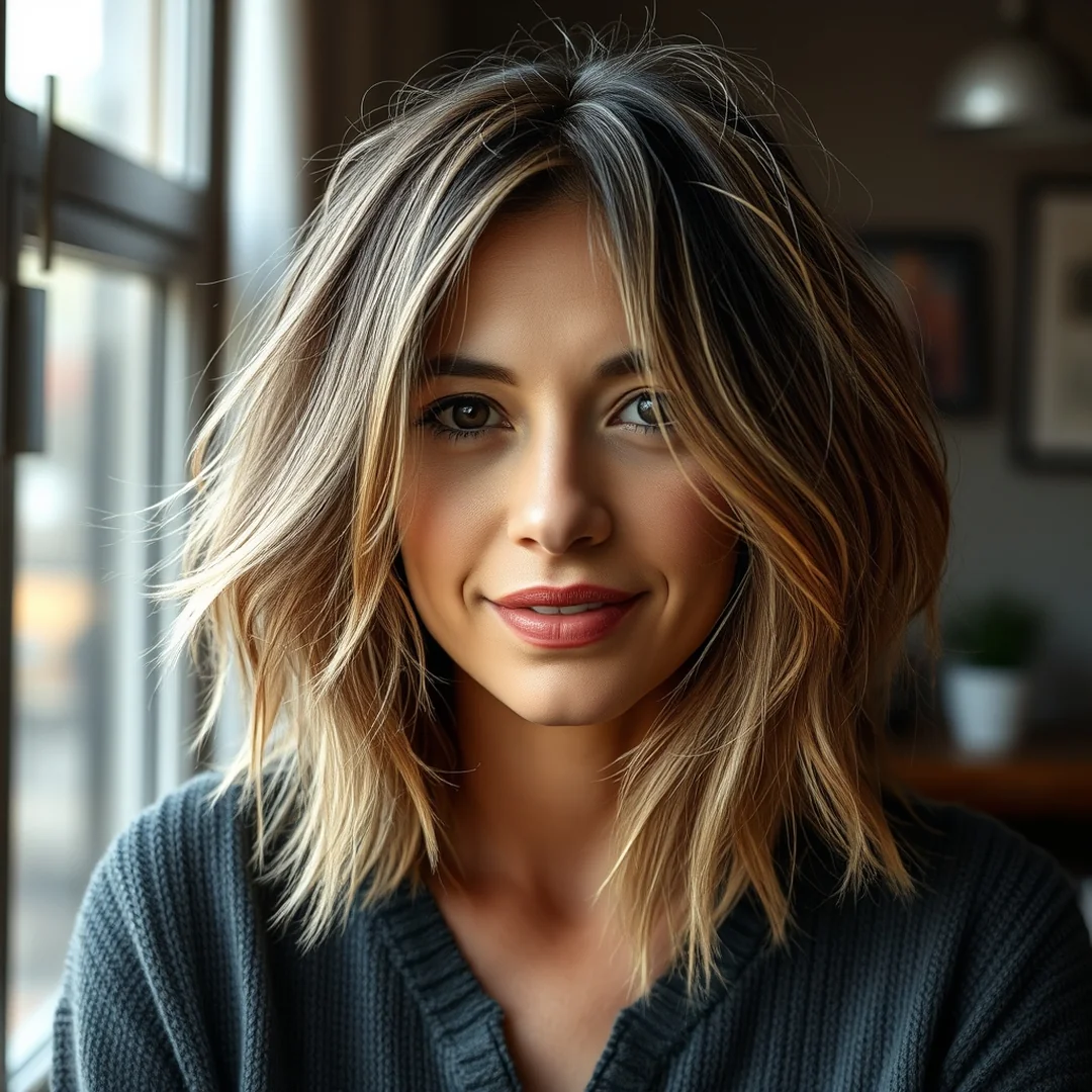 Textured Long Bob - 20 Long Bob Curtain Bangs Hairstyles Face Framing Look