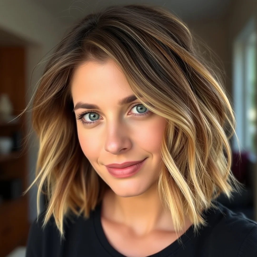 Casual Messy Lob - 20 Long Bob Curtain Bangs Hairstyles Face Framing Look