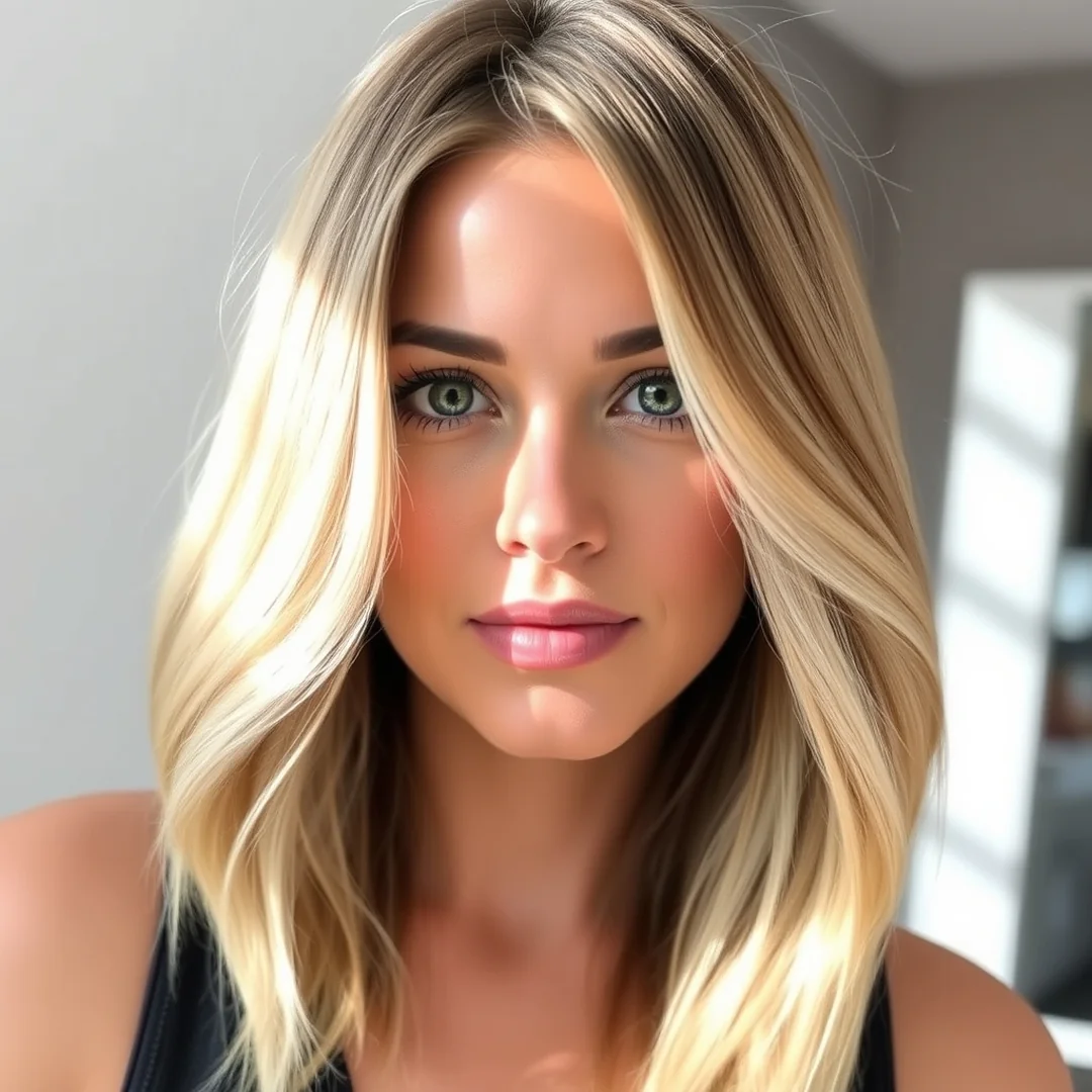 Blonde Balayage Lob - 20 Long Bob Curtain Bangs Hairstyles Face Framing Look