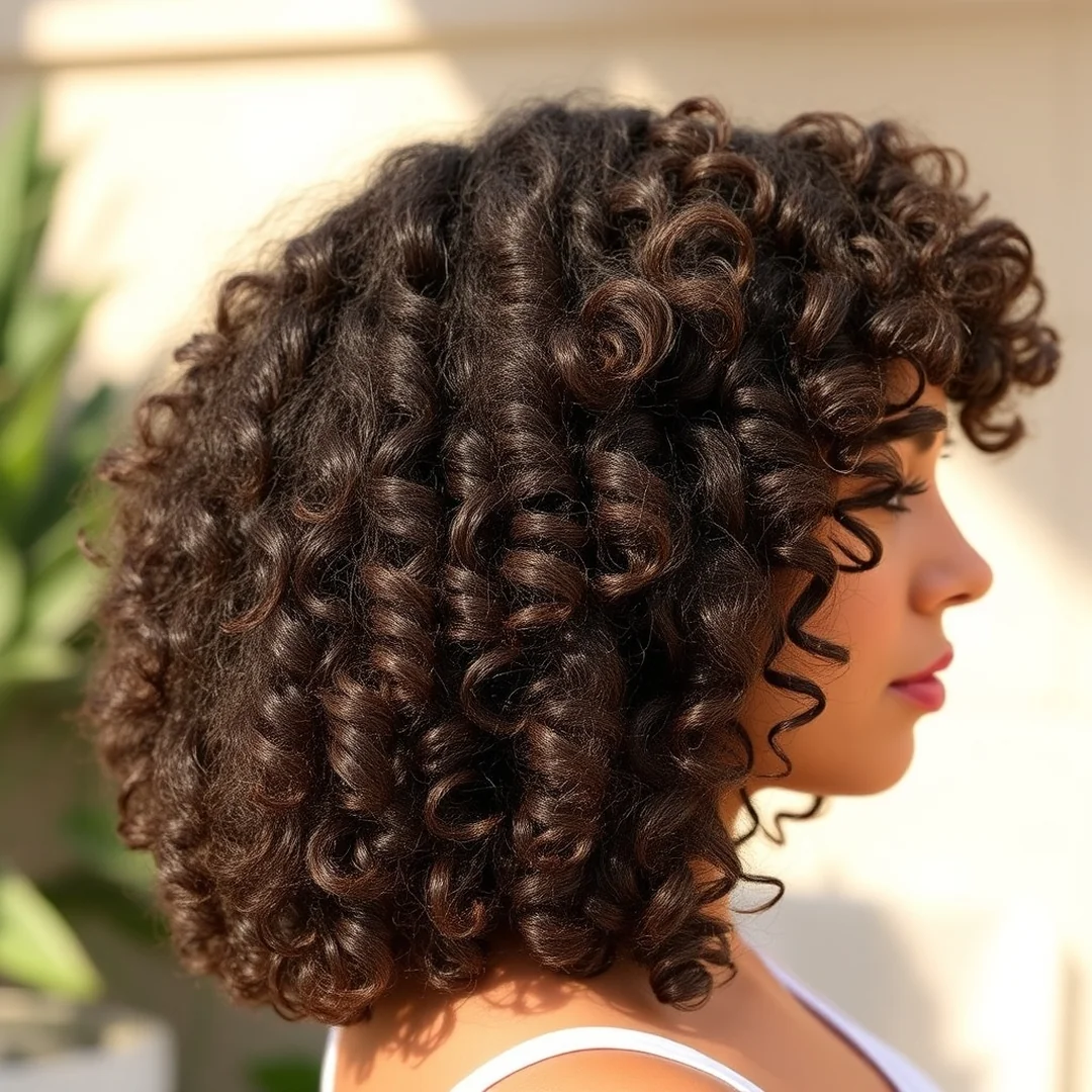 Curly Lob Styles - 20 Long Bob Curtain Bangs Hairstyles Face Framing Look