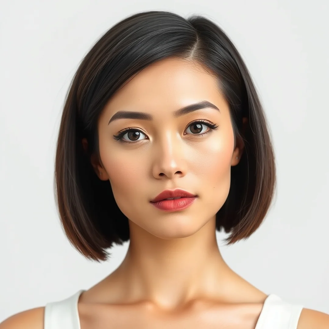 Blunt Cut Lob - 20 Long Bob Curtain Bangs Hairstyles Face Framing Look