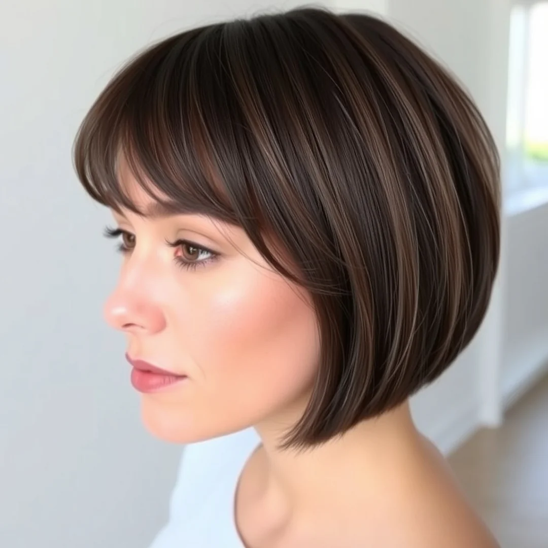 Minimalist Bang Lob - 20 Long Bob Haircuts Bangs Put Together Instant Style Look